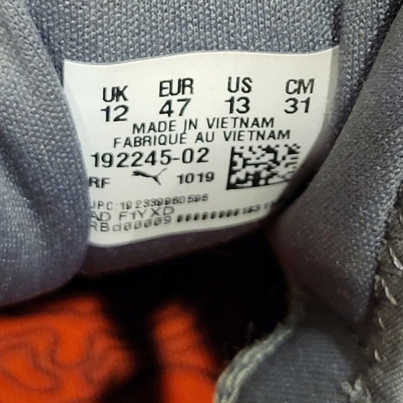 Puma ignite fasten8 gray and black golf shoes size 12 - Picture 9 of 10